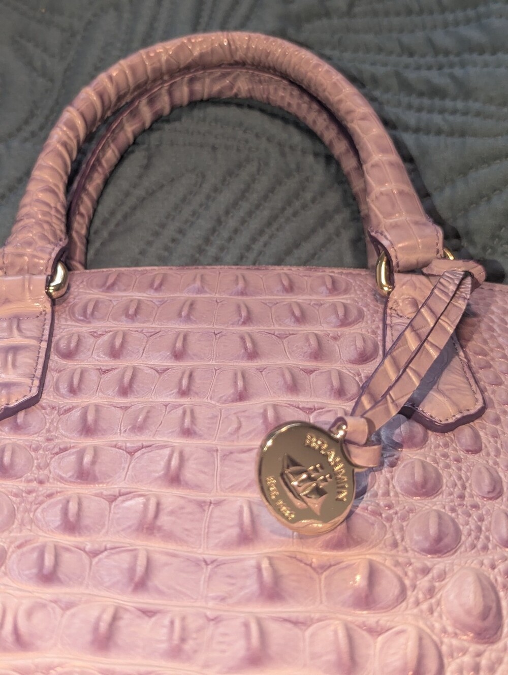 BRAHMIN DUXBURY SATCHEL LAVENDER - Picture 2 of 14